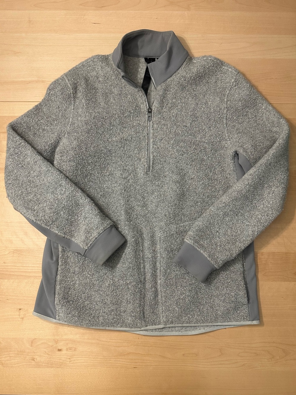 Lululemon Men’s Gray Quarter-Zip Fleece Pullover XL